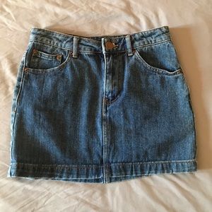forever21 denim skirt